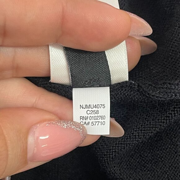 NWT Kate Spade Women's Black Bekki Turtleneck 100% Wool Sweater Size Large - Picture 9 of 11